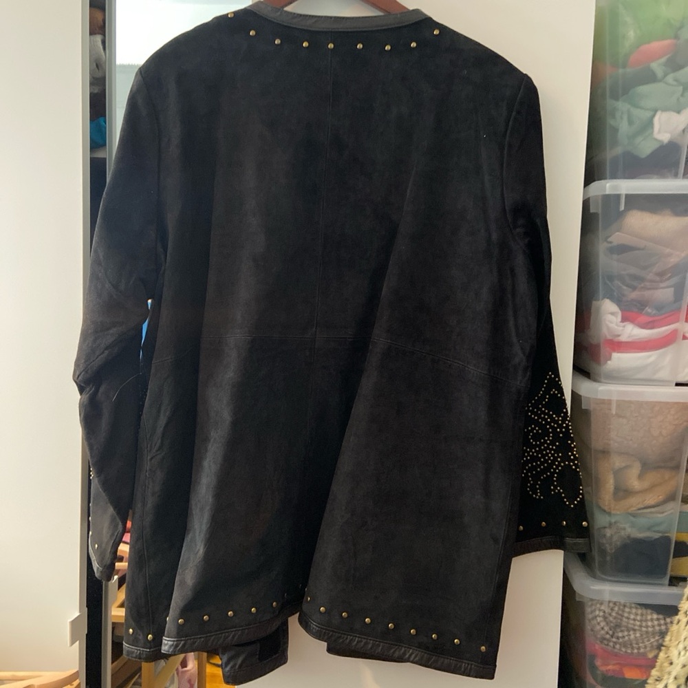 Vintage Suede Studded Jacket - Picture 4 of 6